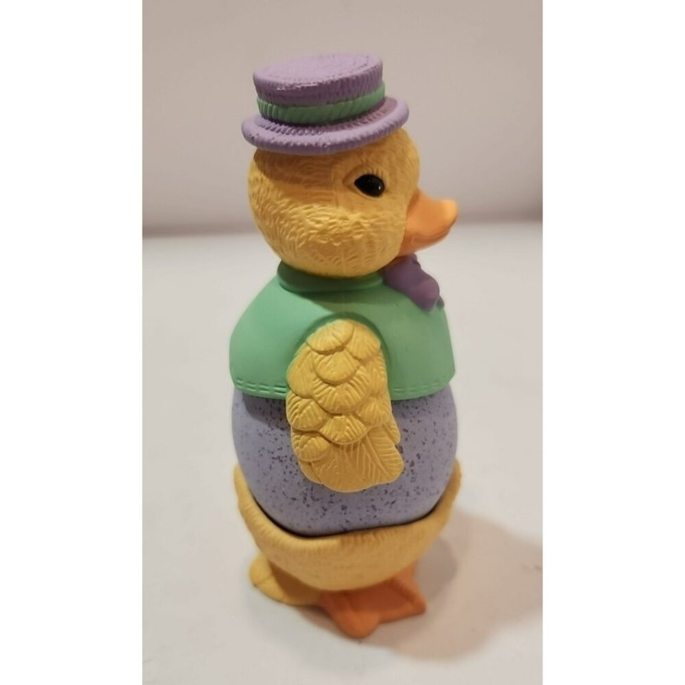 Vtg Avon Egg Pals 2 Bunny And 2 Duck Egg Holders Set Of 4 Multicolored With Eggs - Picture 14 of 16